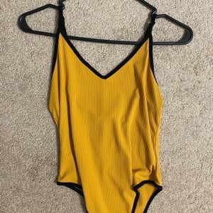 Black and Yellow bodysuit